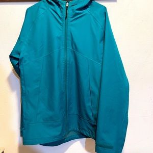 George Turquoise Rain Jacket along Barely Used No Stains